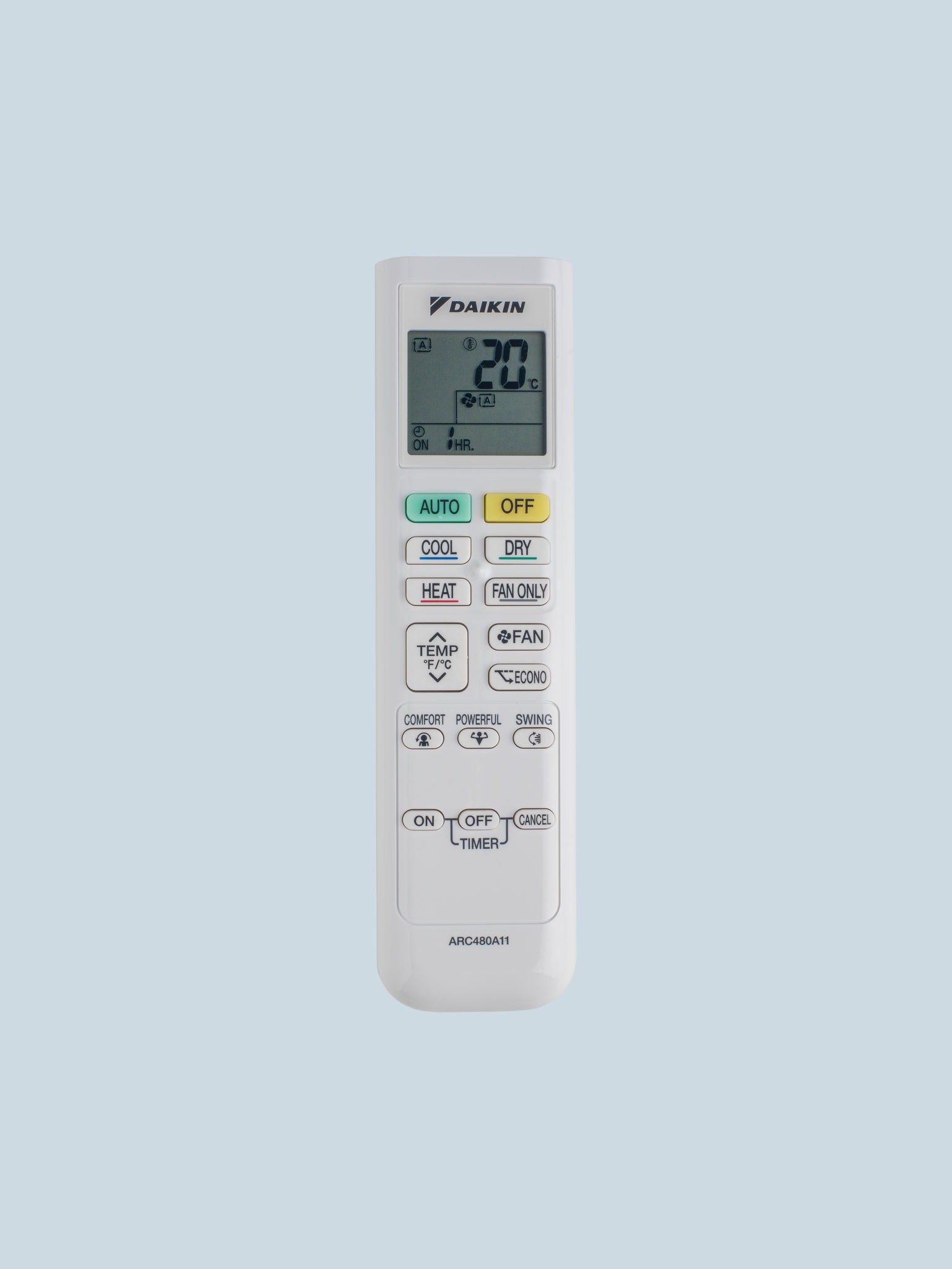 Fotka diaľkového ovládača klimatizácie Comfora
