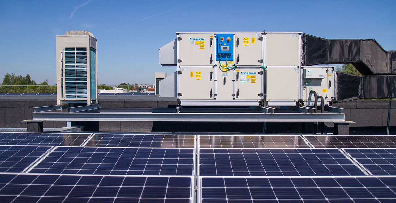 Inštalácia VZT jednotky na streche